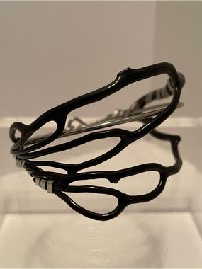 Vintage Black Coral‎ Branch Bracelet Fits 7”
